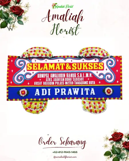 Papan Bunga Ucapan Selamat Riverwalk Island